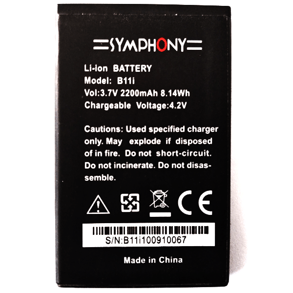 Symphony B11i Battery