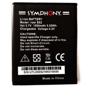 Symphony E62 Battery