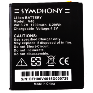 Symphony V40 Battery
