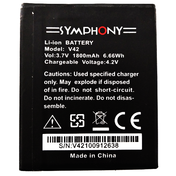 Symphony V42 Battery