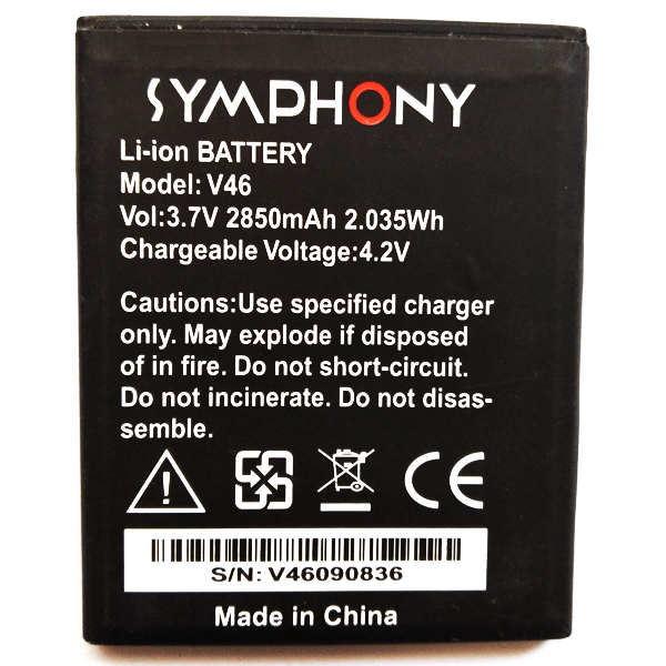 Symphony V46 Battery