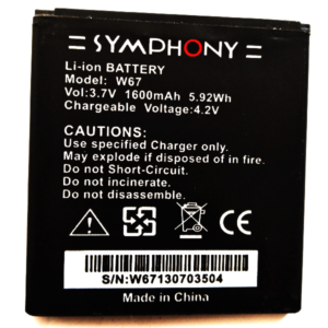 Symphony W67 Battery