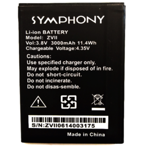 Symphony ZVII Battery