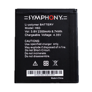 Symphony H60 Battery