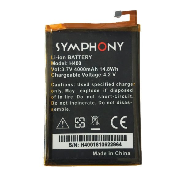 Symphony H400 Battery